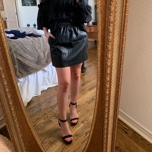Zara Faux Leather Skirt
